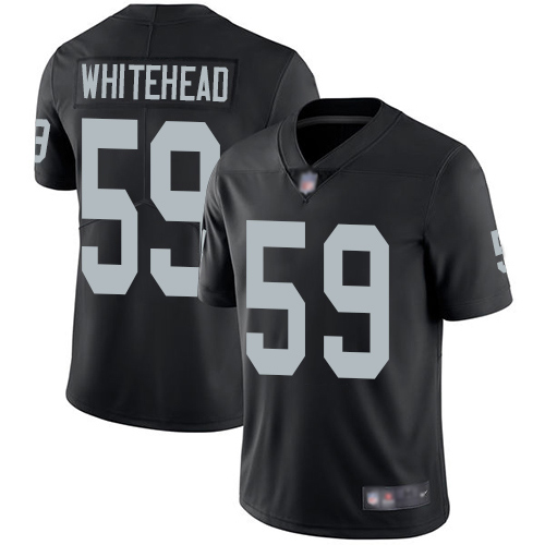 Men Oakland Raiders Limited Black Tahir Whitehead Home Jersey NFL Football #59 Vapor Untouchable Jersey